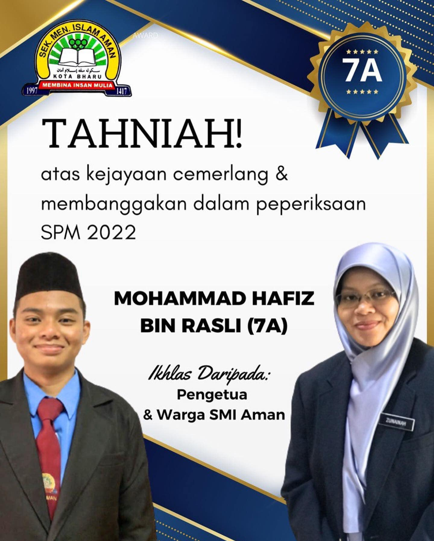 Tahniah 7A